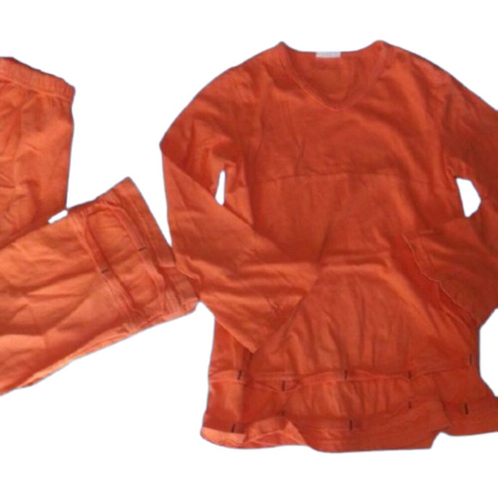 VINTAGE KEEDO  Orange Cotton Pants Set Girl XL Fits Size 10 Slim ---